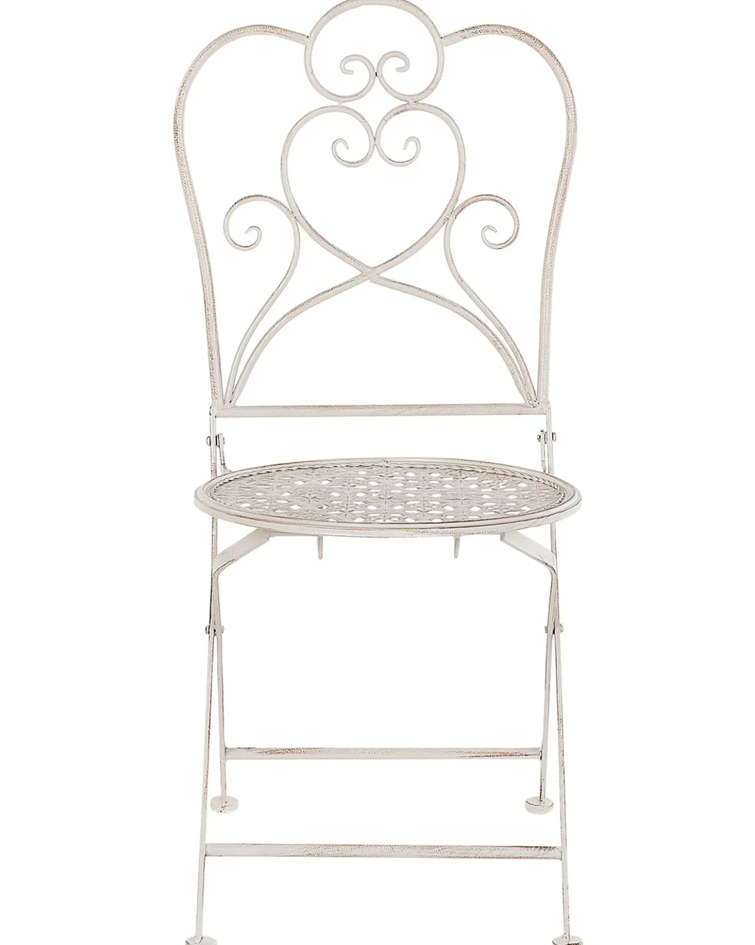 Set di 2 sedie da giardino TRIESTE Pieghevole Metallo Beige chiaro