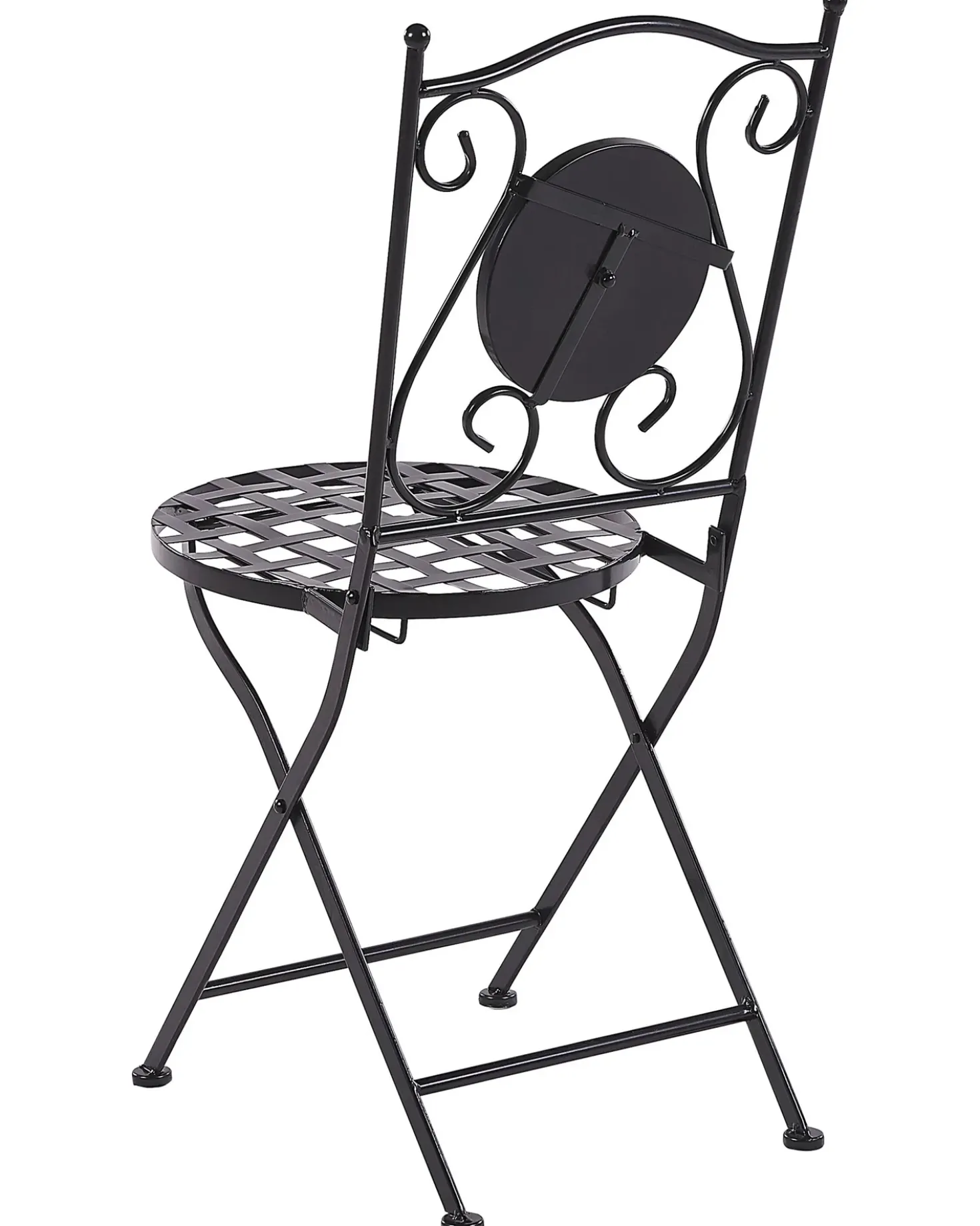 Set di 2 sedie da giardino CARIATI Metallo Nero