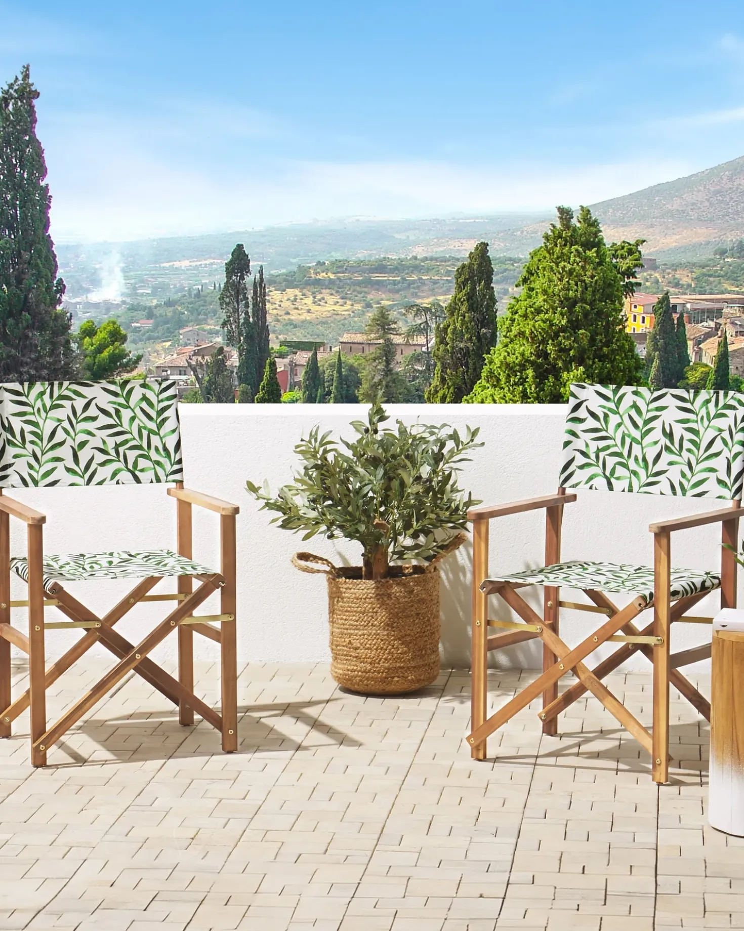 Set di 2 sedie da giardino CINE Legno d'acacia Grigio