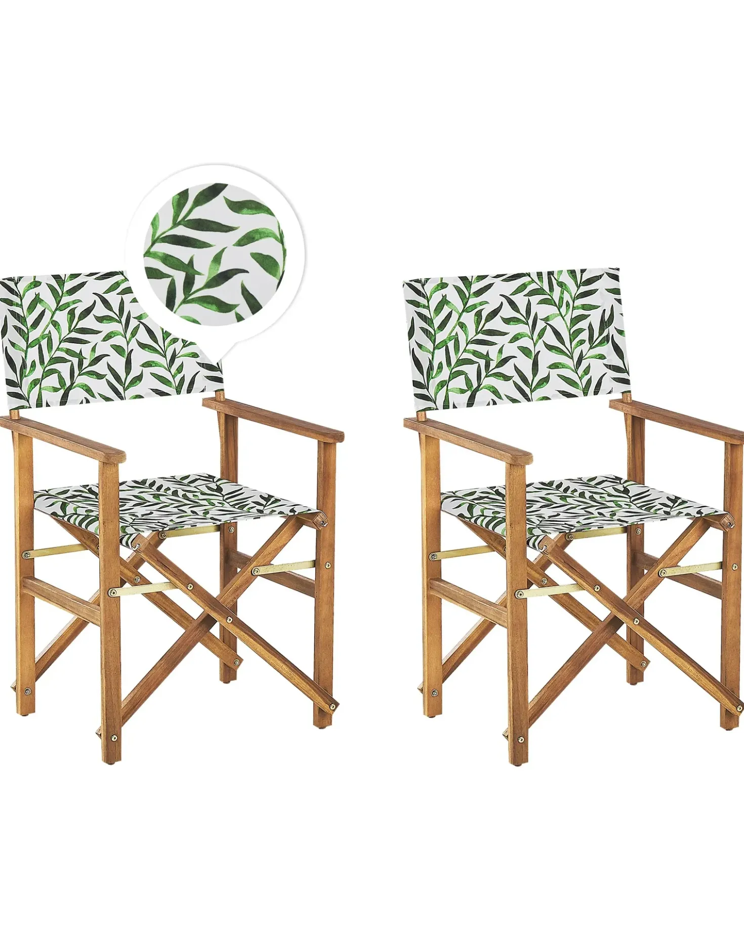 Set di 2 sedie da giardino CINE Legno d'acacia Grigio