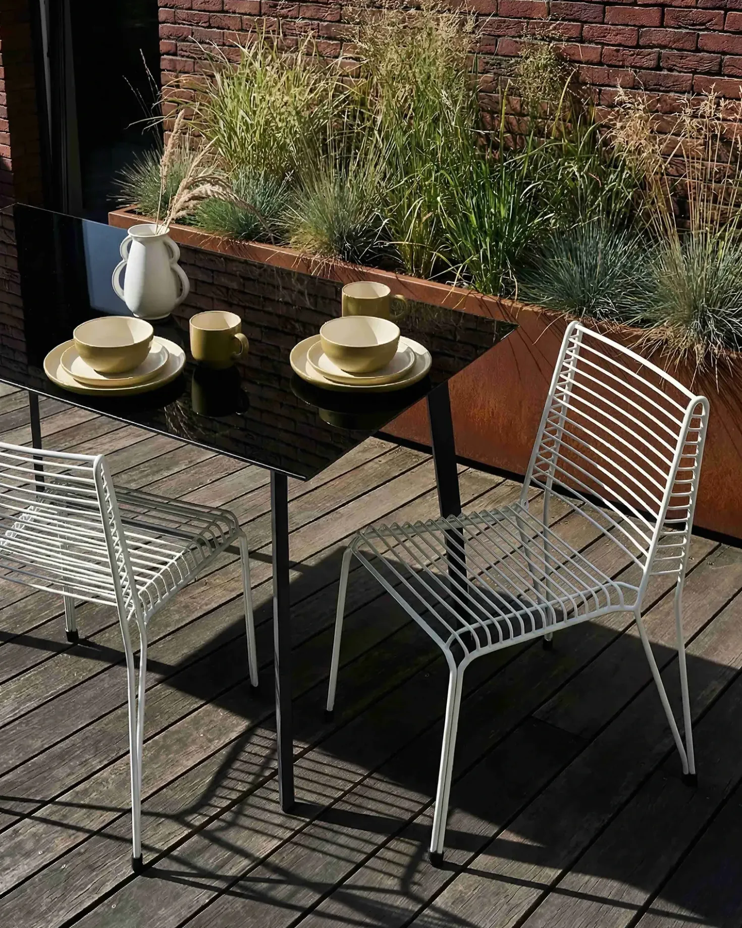 Set di 2 sedie da giardino CHIEVE Metallo Bianco