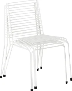 Set di 2 sedie da giardino CHIEVE Metallo Bianco
