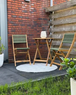 Set di 2 sedie da giardino PROSSEDI Pieghevole Legno d'acacia Verde