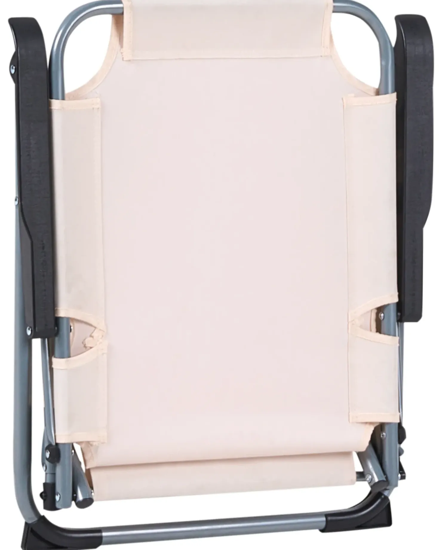 Set di 4 sedie da giardino GALATSI Pieghevole Metallo Beige