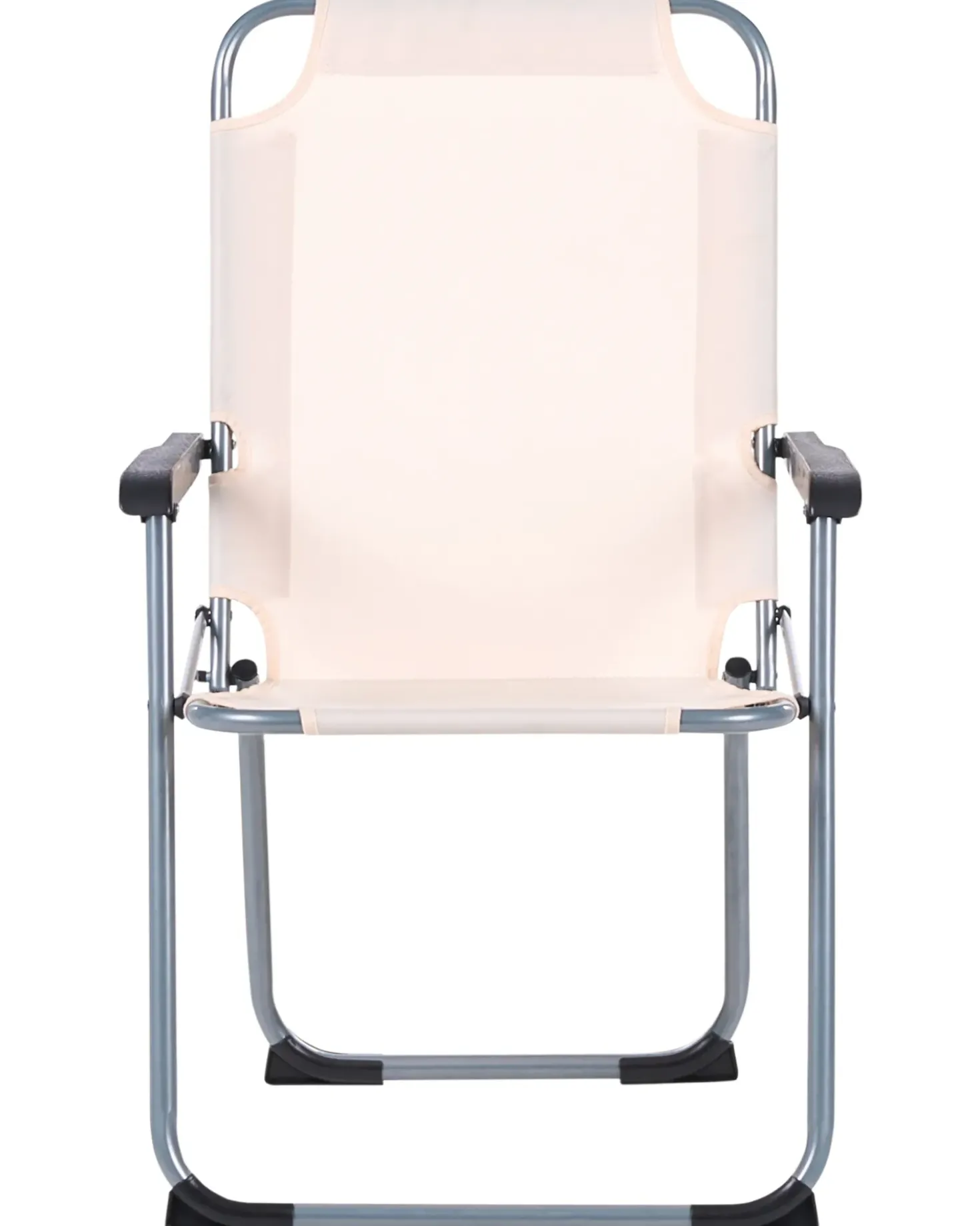 Set di 4 sedie da giardino GALATSI Pieghevole Metallo Beige