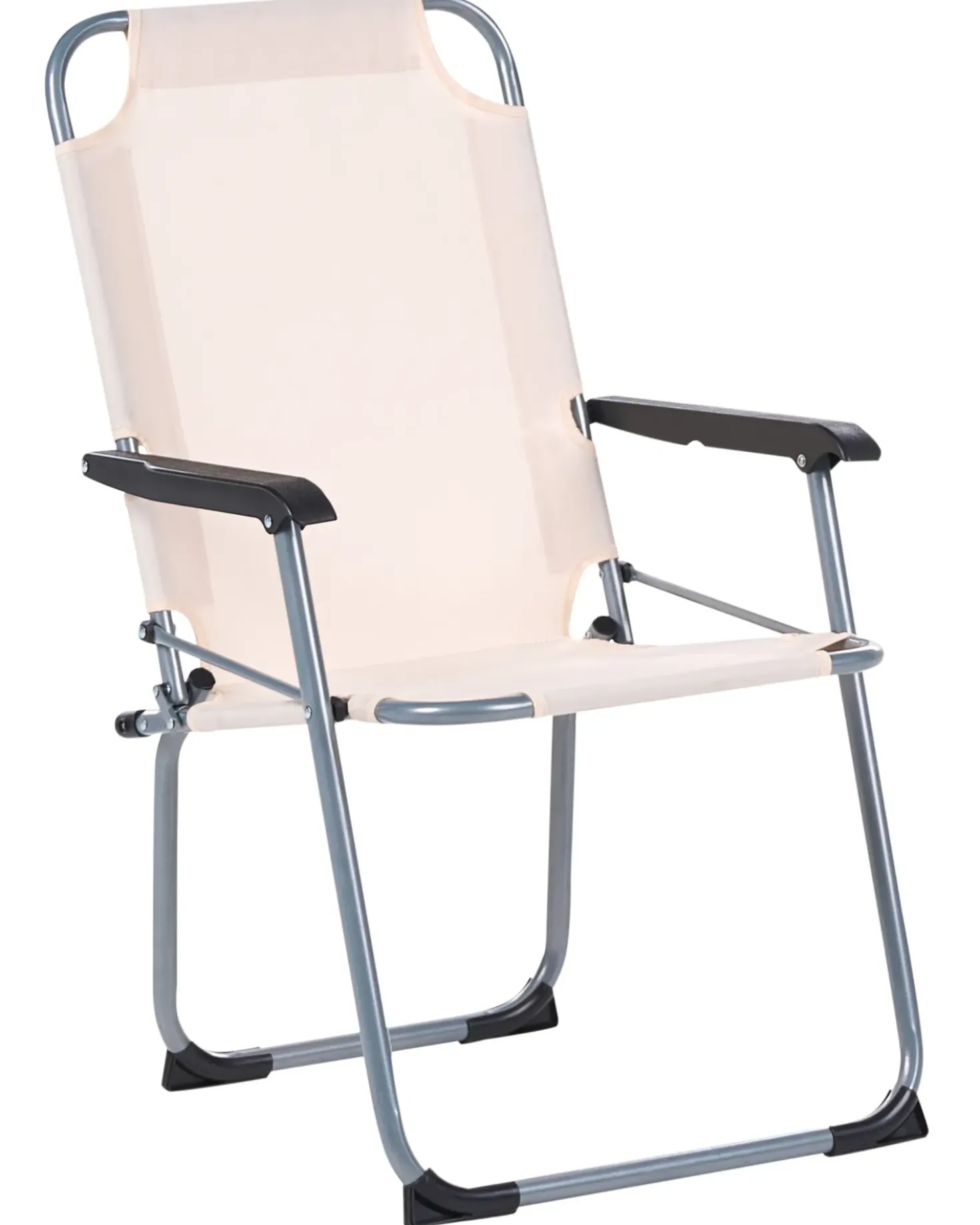 Set di 4 sedie da giardino GALATSI Pieghevole Metallo Beige
