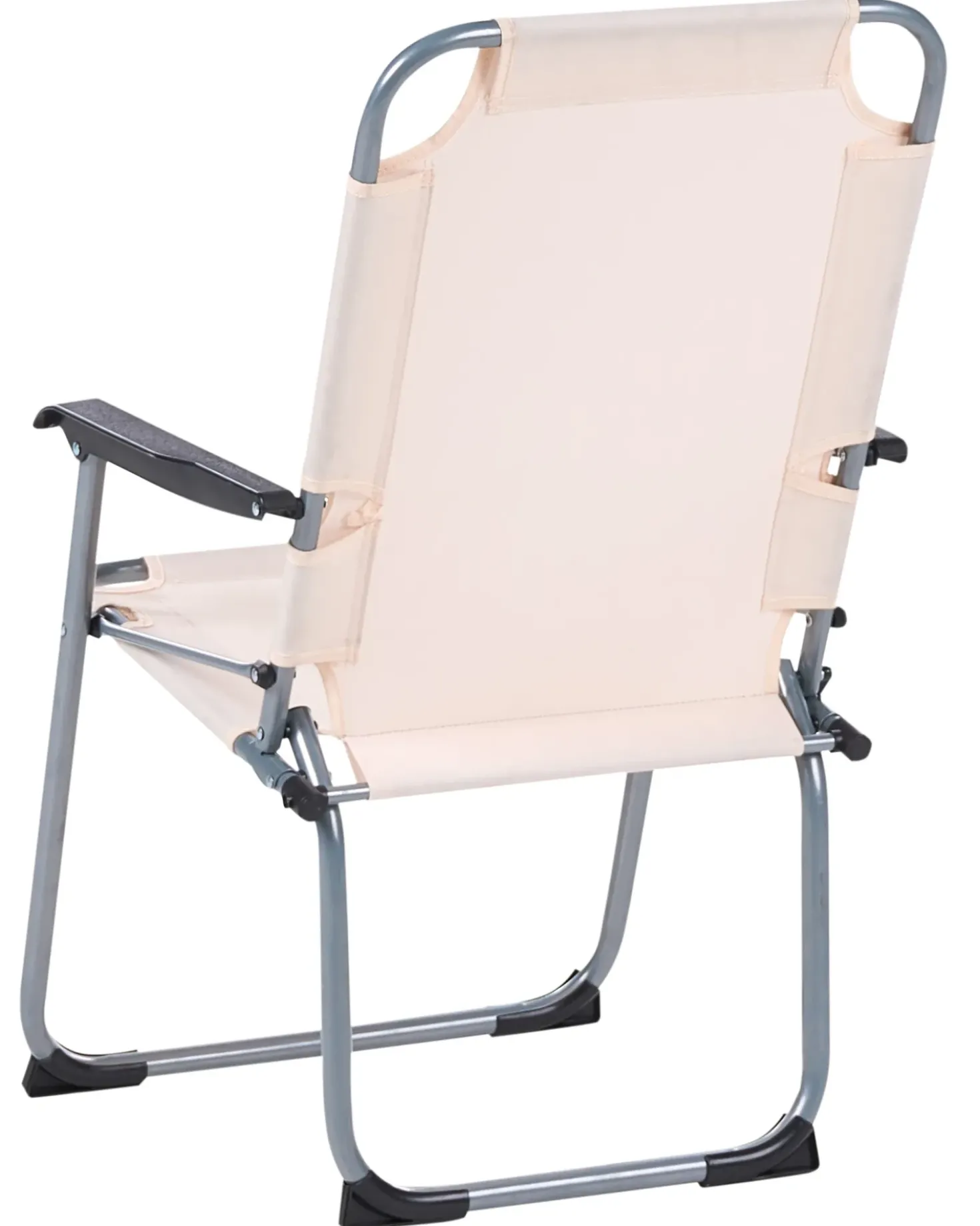 Set di 4 sedie da giardino GALATSI Pieghevole Metallo Beige