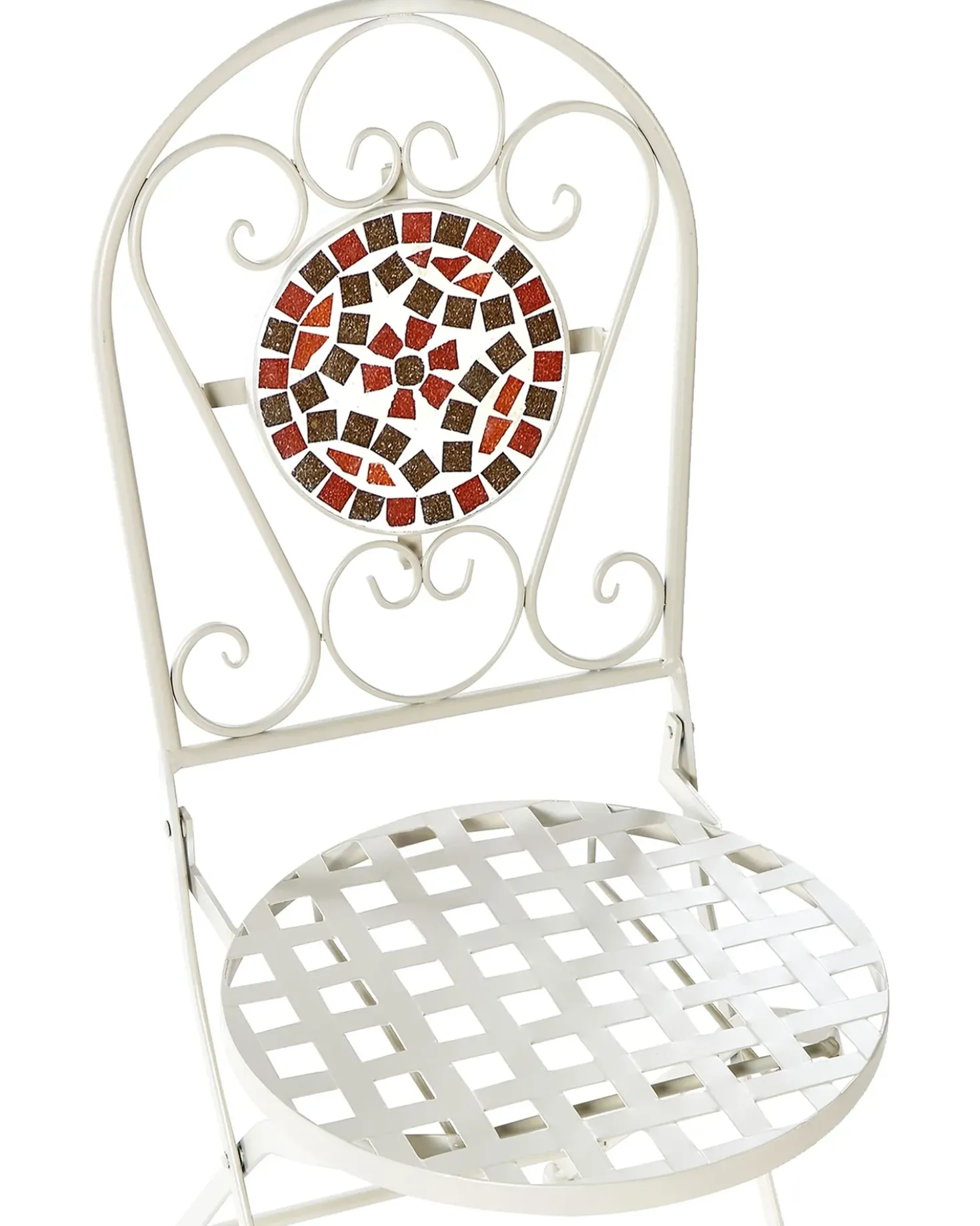 Set di 2 sedie da giardino SPELLO Metallo Bianco