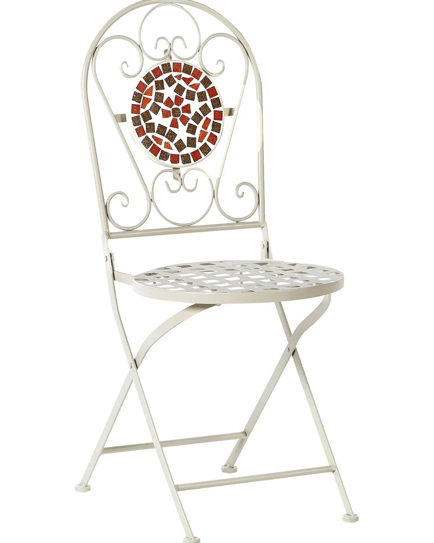 Set di 2 sedie da giardino SPELLO Metallo Bianco