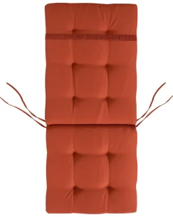 Set di 2 sedie da giardino con cuscini MAUI PREMIUM Legno d'acacia Rosso