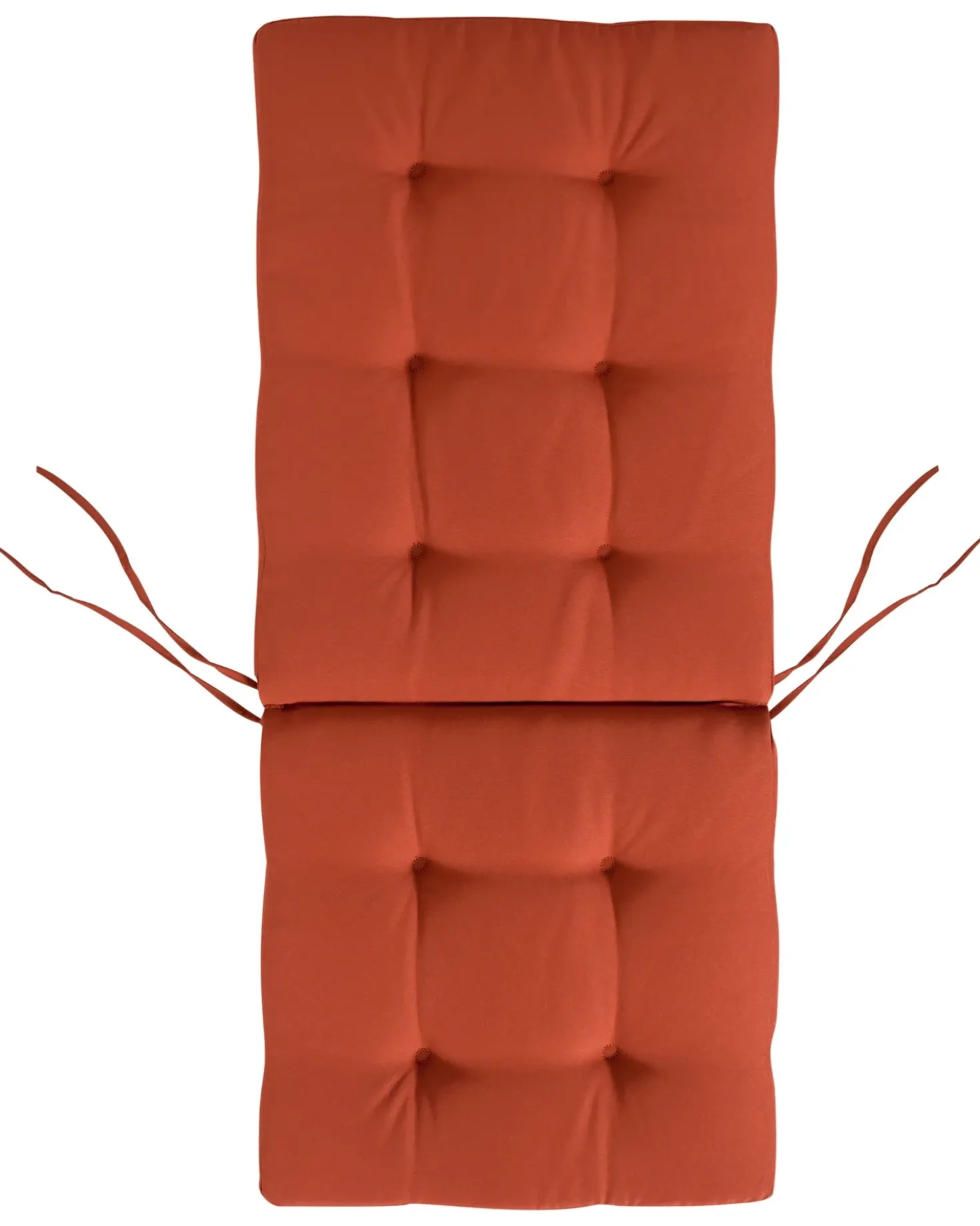 Set di 2 sedie da giardino con cuscini MAUI PREMIUM Legno d'acacia Rosso