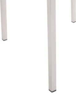 Set di 4 sedie da giardino GROSSETO Acciaio inox Bianco