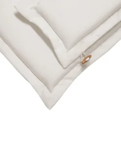 Set di 2 sedie da giardino con cuscini MAUI Legno d'acacia Bianco sporco