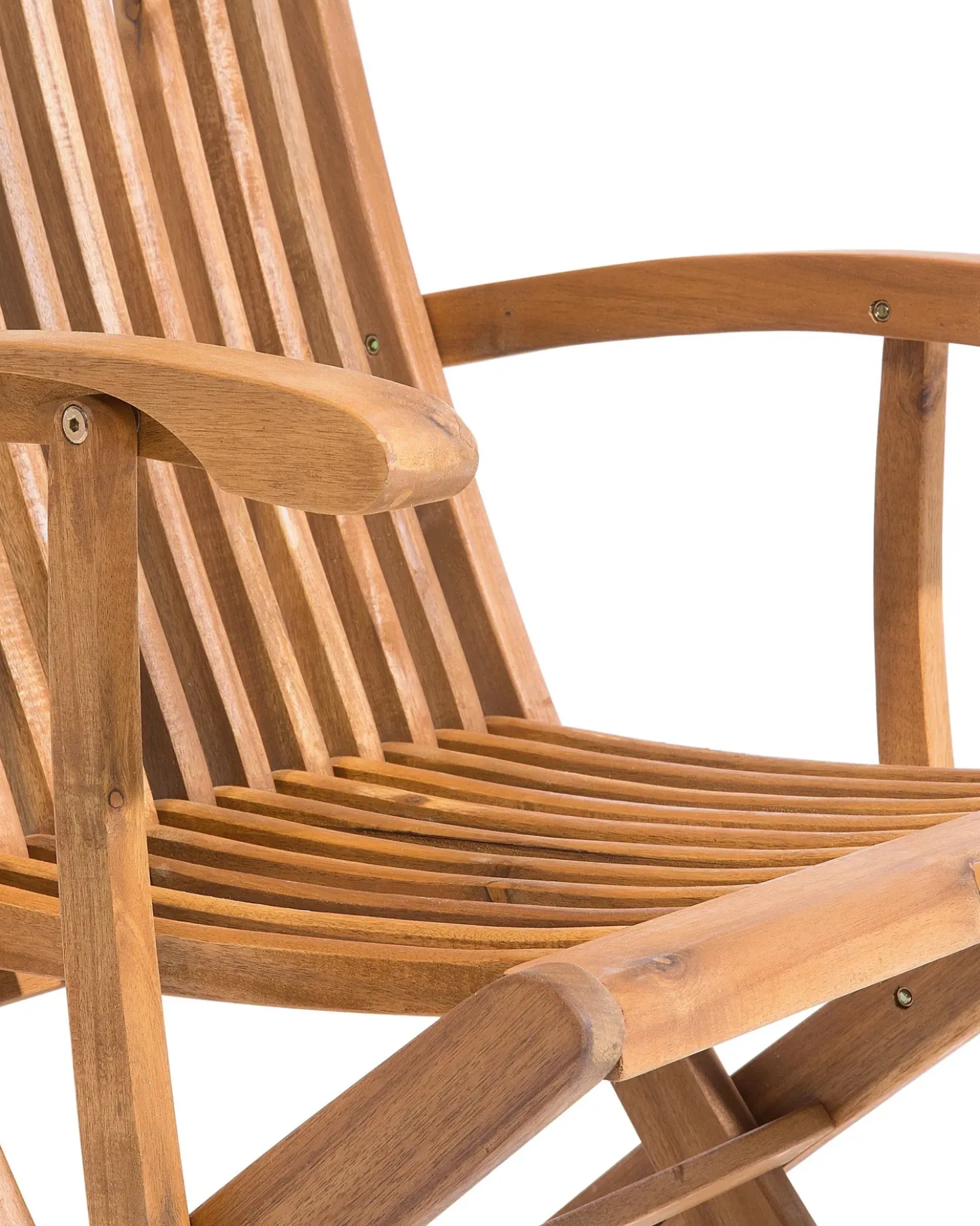Set di 2 sedie da giardino con cuscini MAUI Legno d'acacia Bianco sporco