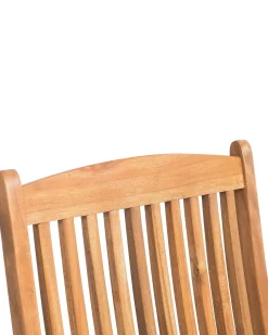 Set di 2 sedie da giardino con cuscini MAUI Legno d'acacia Bianco sporco
