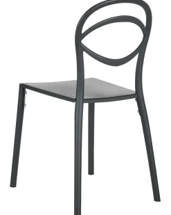 Set di 4 sedie da giardino COVOLO Nero