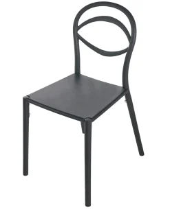 Set di 4 sedie da giardino COVOLO Nero