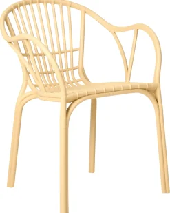 Set di 4 sedie da giardino ANDORA Beige