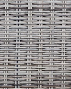 Set di 2 sedie da giardino con cuscini CASCAIS Rattan sintetico (PE) Grigio