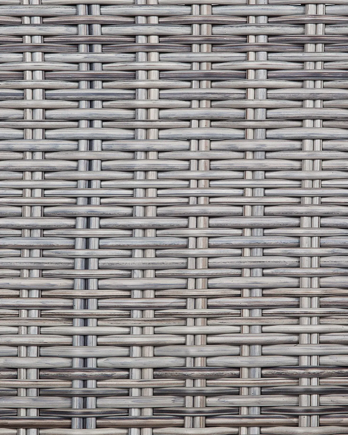 Set di 2 sedie da giardino con cuscini CASCAIS Rattan sintetico (PE) Grigio