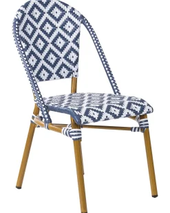 Set di 4 sedie da giardino RIFREDDO Rattan sintetico (PE) Blu
