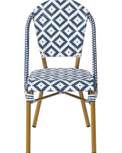 Set di 4 sedie da giardino RIFREDDO Rattan sintetico (PE) Blu