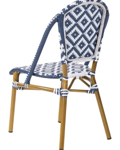 Set di 4 sedie da giardino RIFREDDO Rattan sintetico (PE) Blu