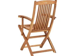 Set di 2 sedie da giardino con cuscini MAUI PREMIUM Legno d'acacia Blu