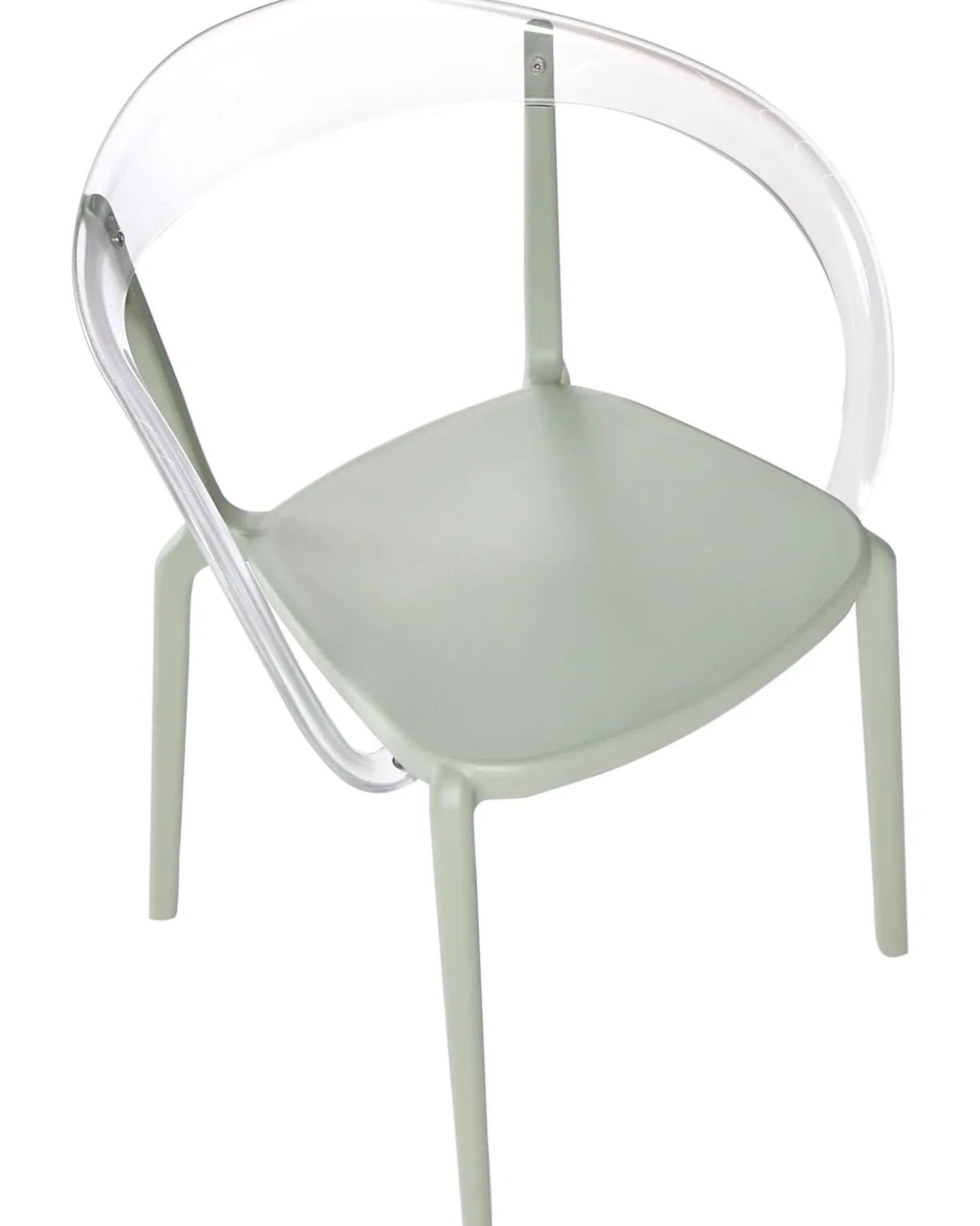 Set di 4 sedie da giardino MALEVIZI Impilabile Verde chiaro