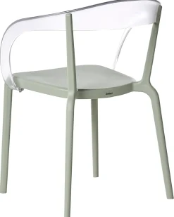 Set di 4 sedie da giardino MALEVIZI Impilabile Verde chiaro
