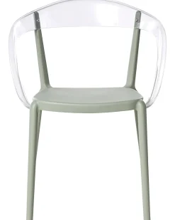 Set di 4 sedie da giardino MALEVIZI Impilabile Verde chiaro