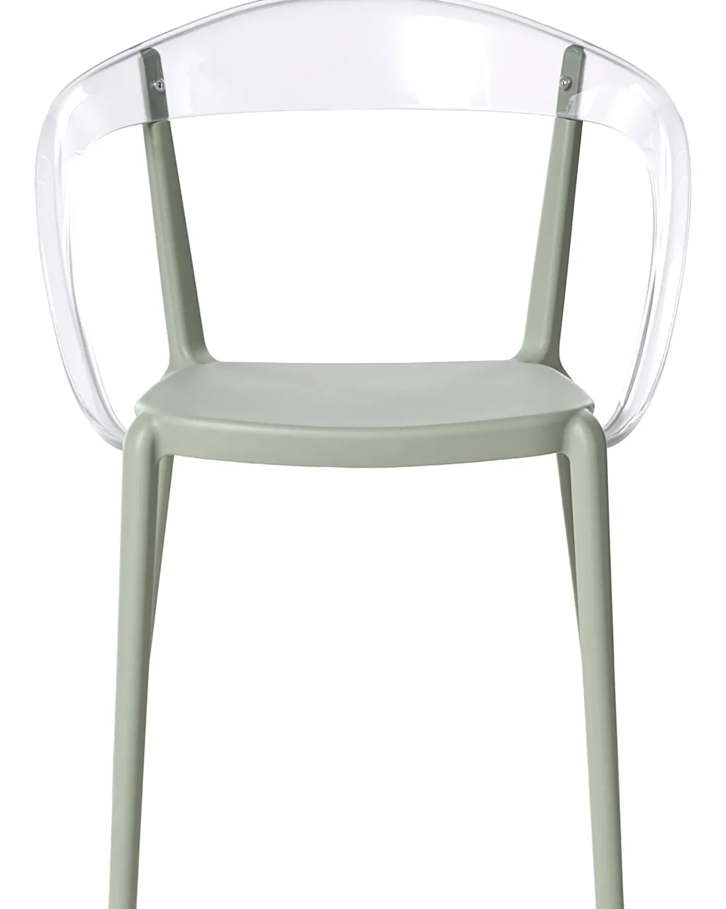 Set di 4 sedie da giardino MALEVIZI Impilabile Verde chiaro