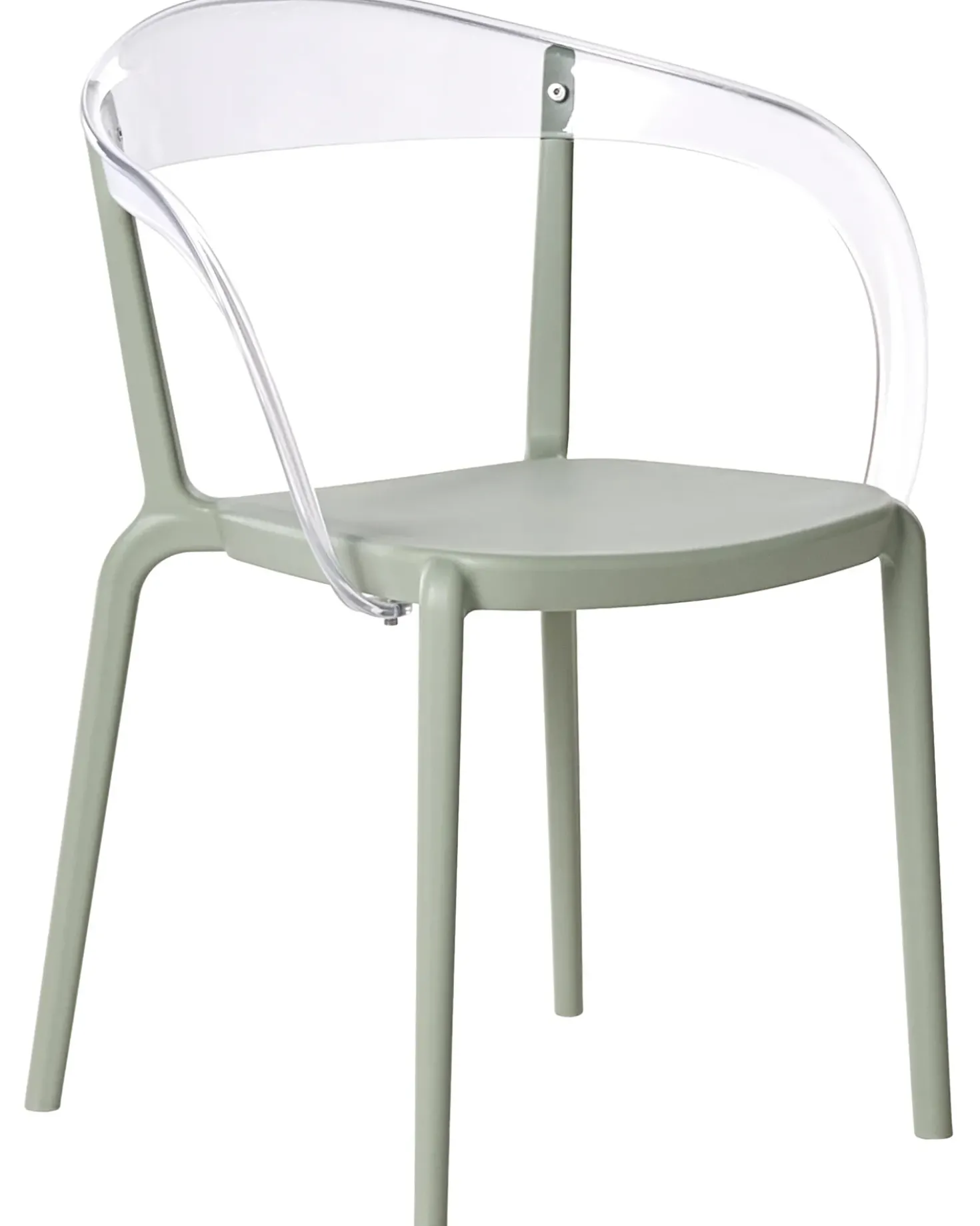 Set di 4 sedie da giardino MALEVIZI Impilabile Verde chiaro