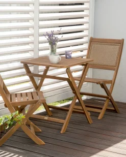Set di 2 sedie da giardino PARAGGI Legno di acacia certificato Marrone scuro