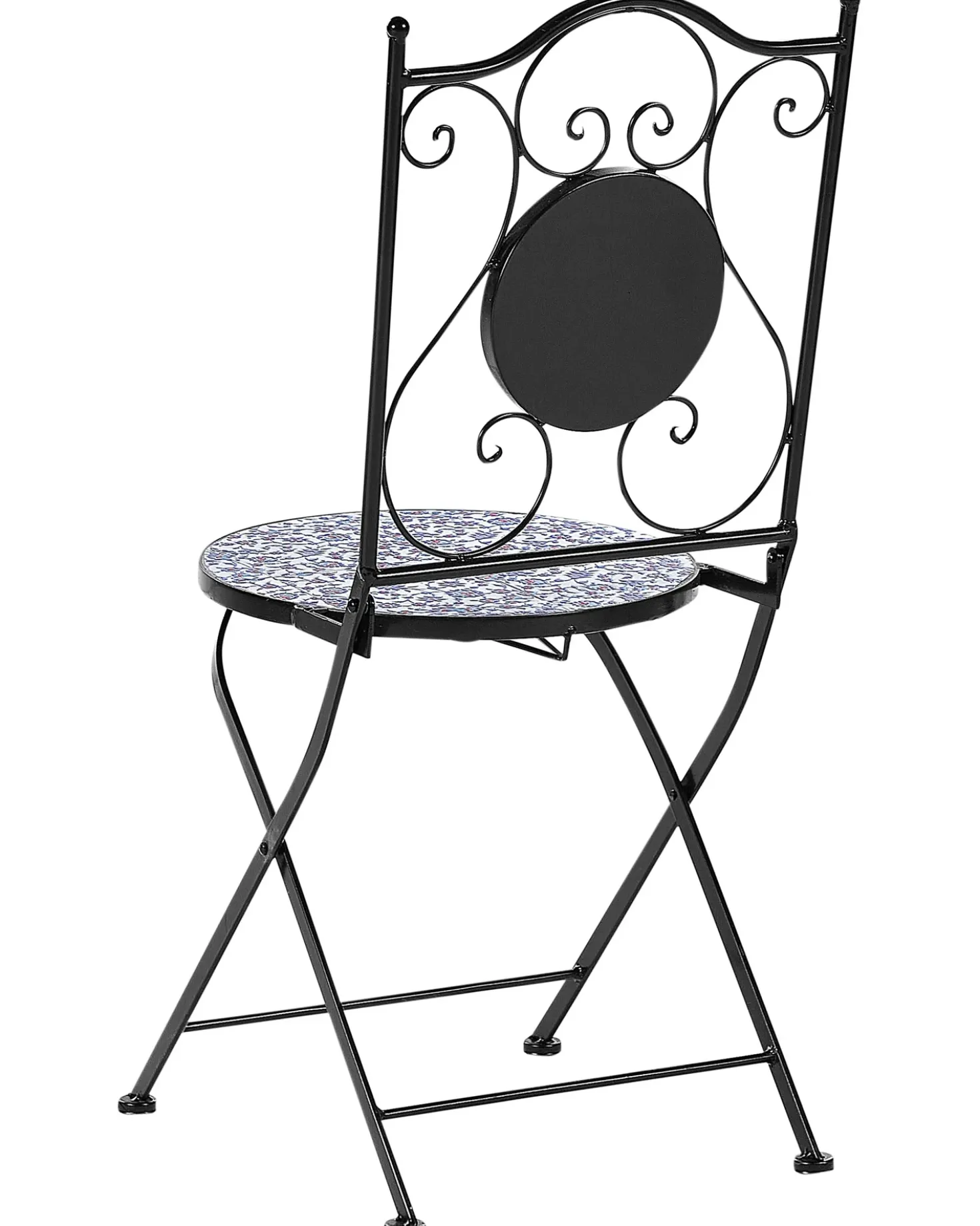 Set di 2 sedie da giardino CAMPRENA Metallo Nero