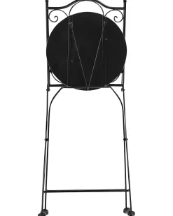 Set di 2 sedie da giardino CAMPRENA Metallo Nero