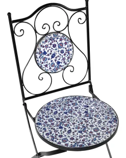 Set di 2 sedie da giardino CAMPRENA Metallo Nero