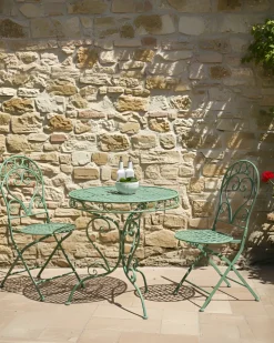 Set di 2 sedie da giardino ALBINIA Metallo Verde