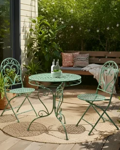 Set di 2 sedie da giardino ALBINIA Metallo Verde