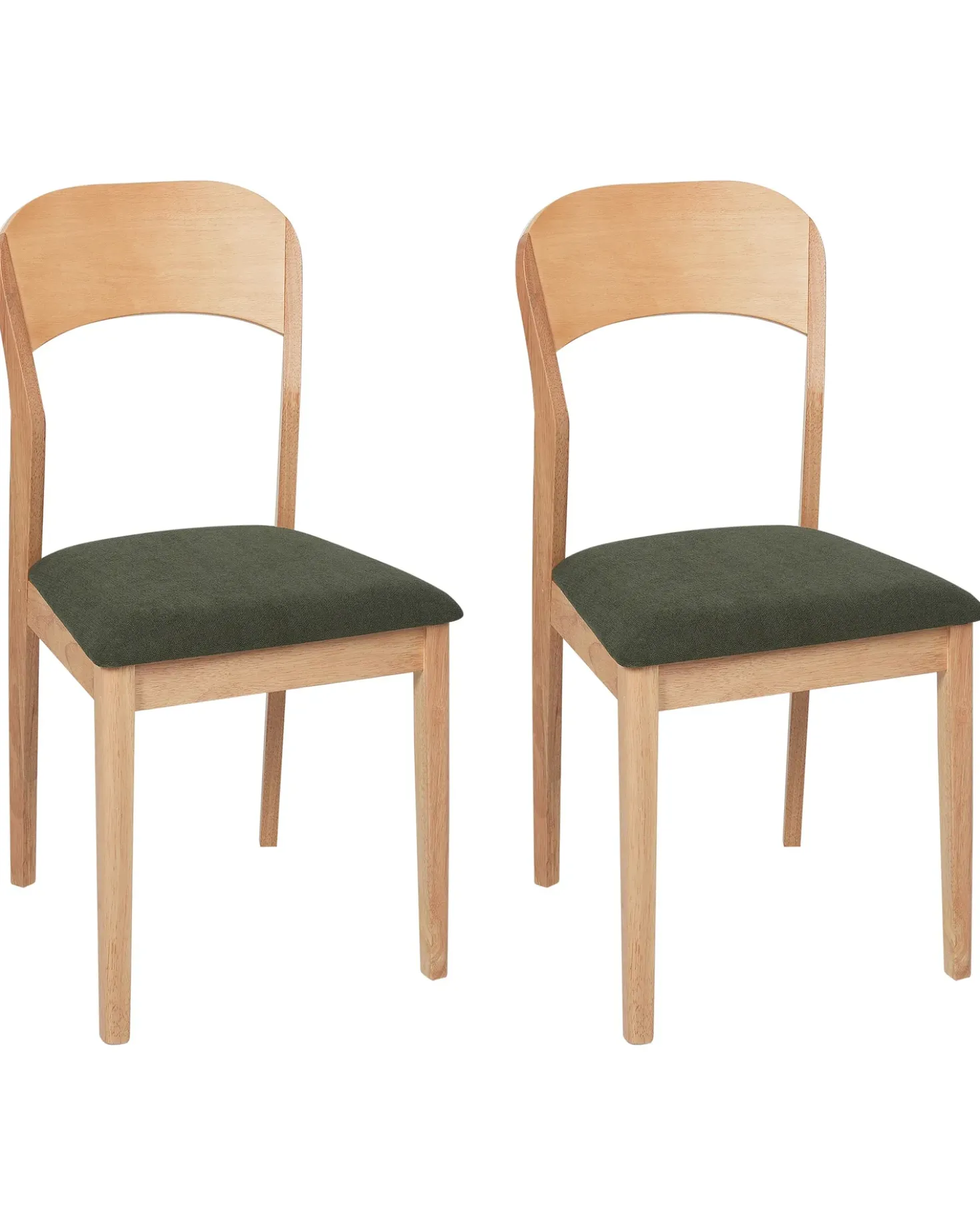 Set di 2 sedie da pranzo ALVIN Legno Marrone chiaro