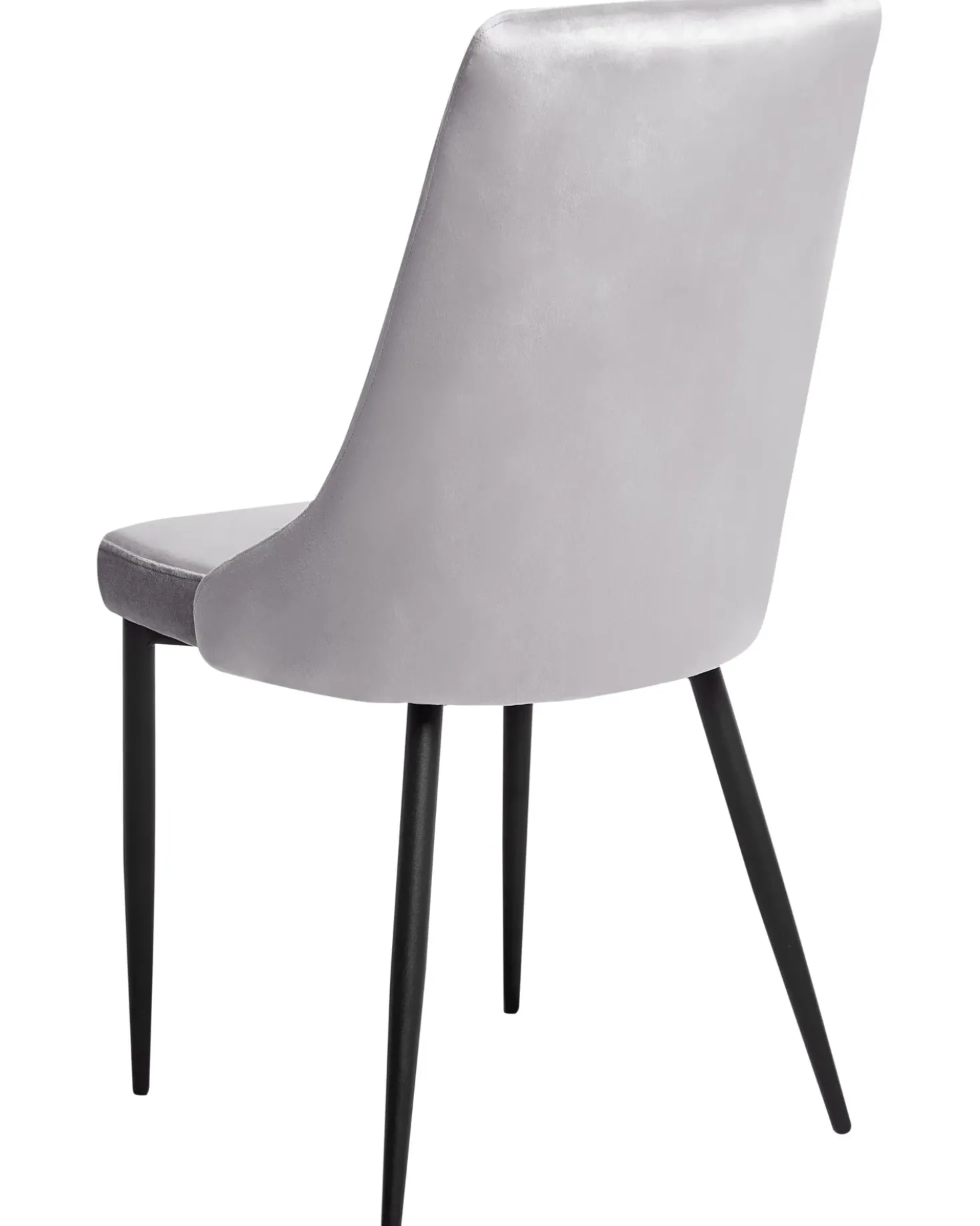 Set di 2 sedie da pranzo AVENIR Velluto Grigio chiaro