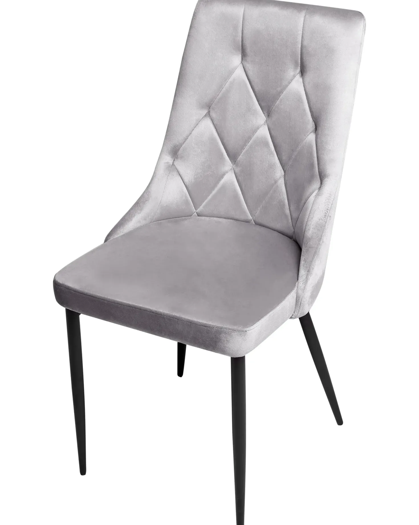 Set di 2 sedie da pranzo AVENIR Velluto Grigio chiaro
