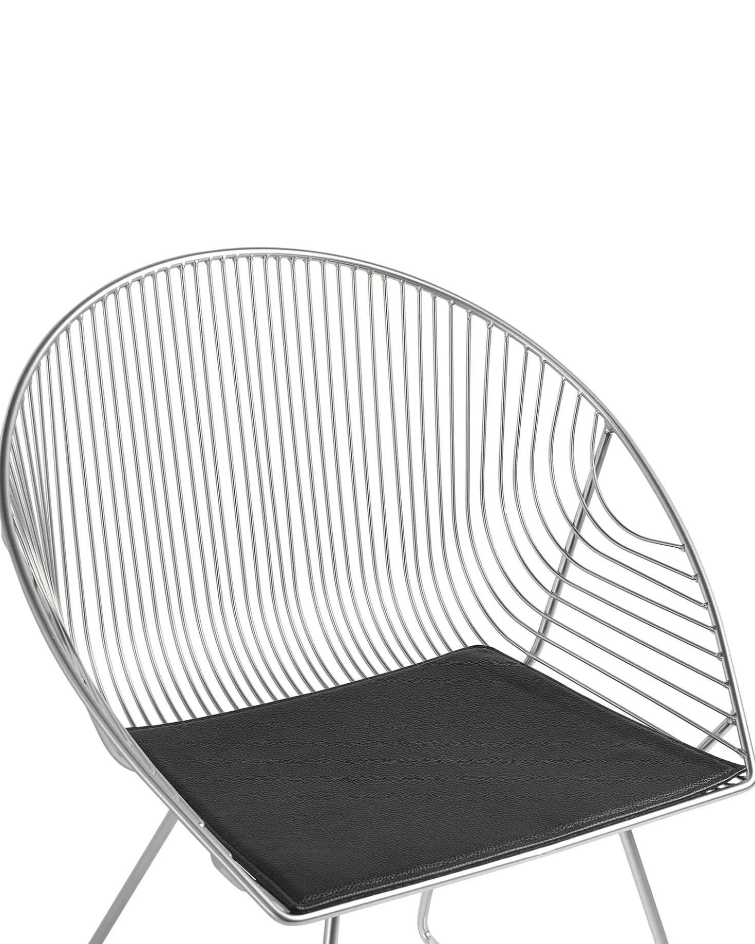Set di 2 sedie da pranzo AURORA Metallo Argento