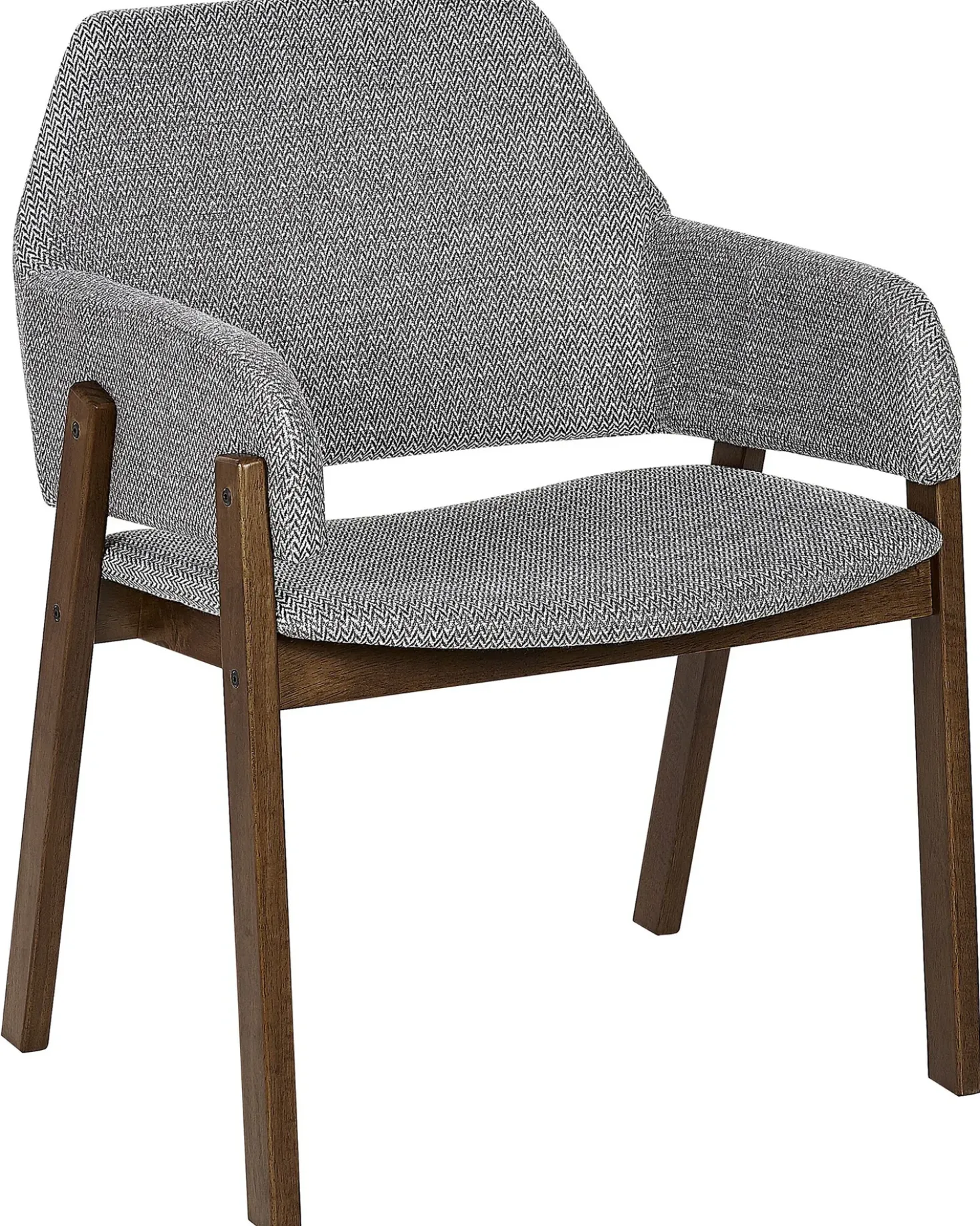 Set di 2 sedie da pranzo ALBION Tessuto Grigio