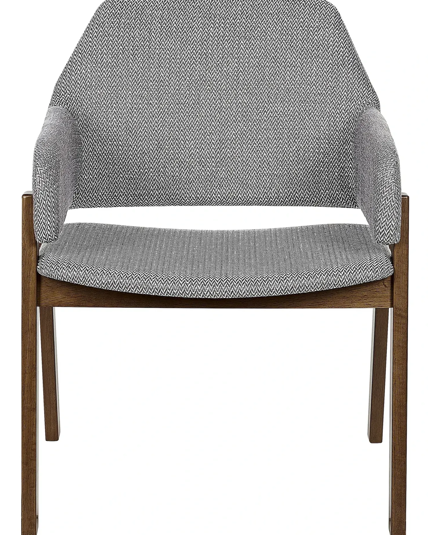 Set di 2 sedie da pranzo ALBION Tessuto Grigio