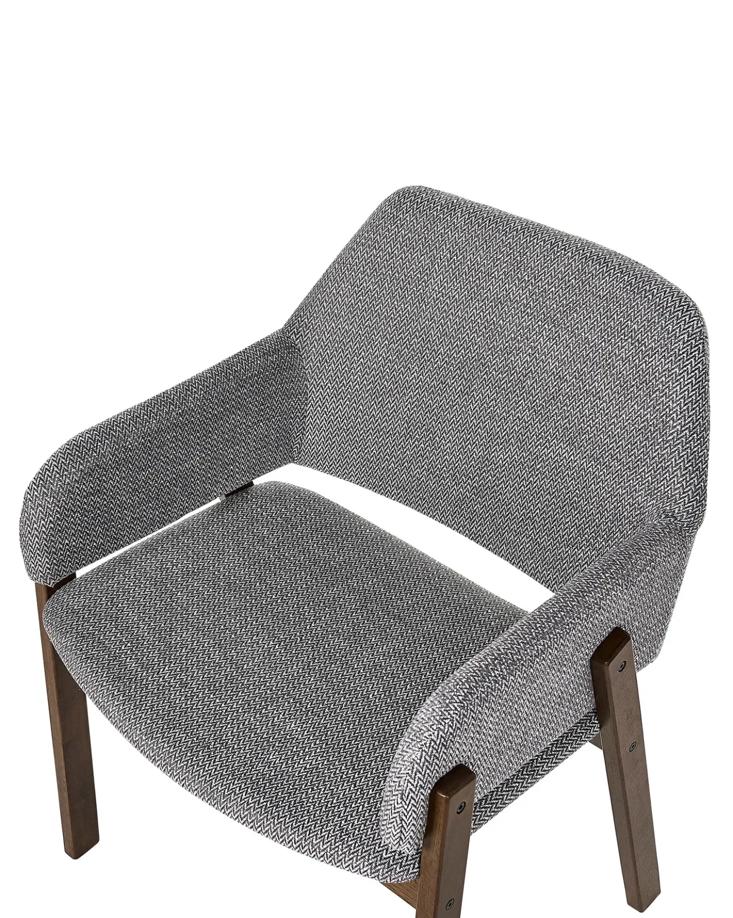 Set di 2 sedie da pranzo ALBION Tessuto Grigio