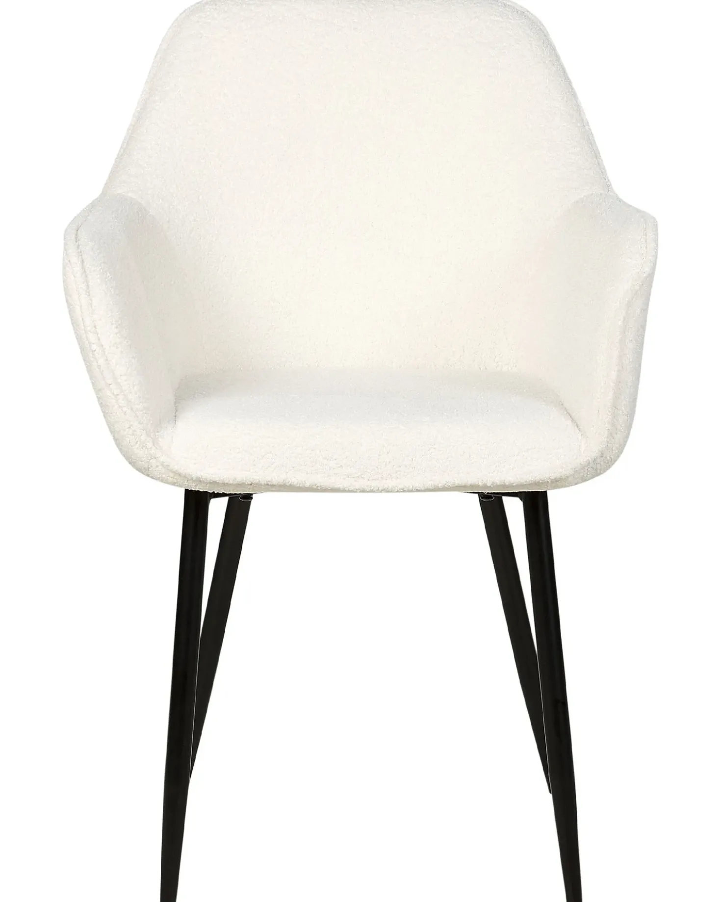 Set di 2 sedie da pranzo ALDEN II Bouclé Bianco