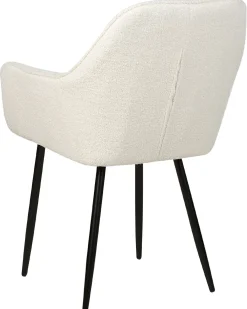 Set di 2 sedie da pranzo ALDEN II Bouclé Bianco