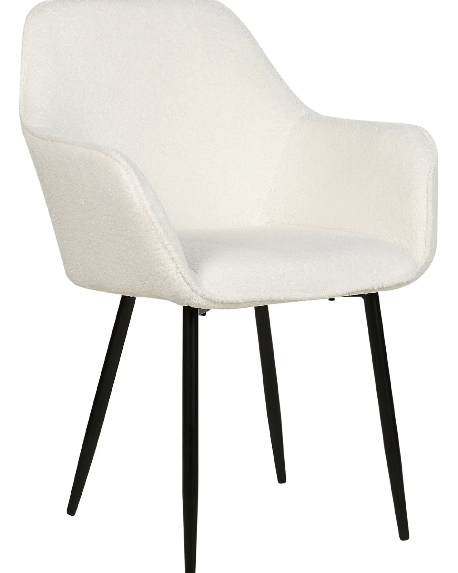 Set di 2 sedie da pranzo ALDEN II Bouclé Bianco