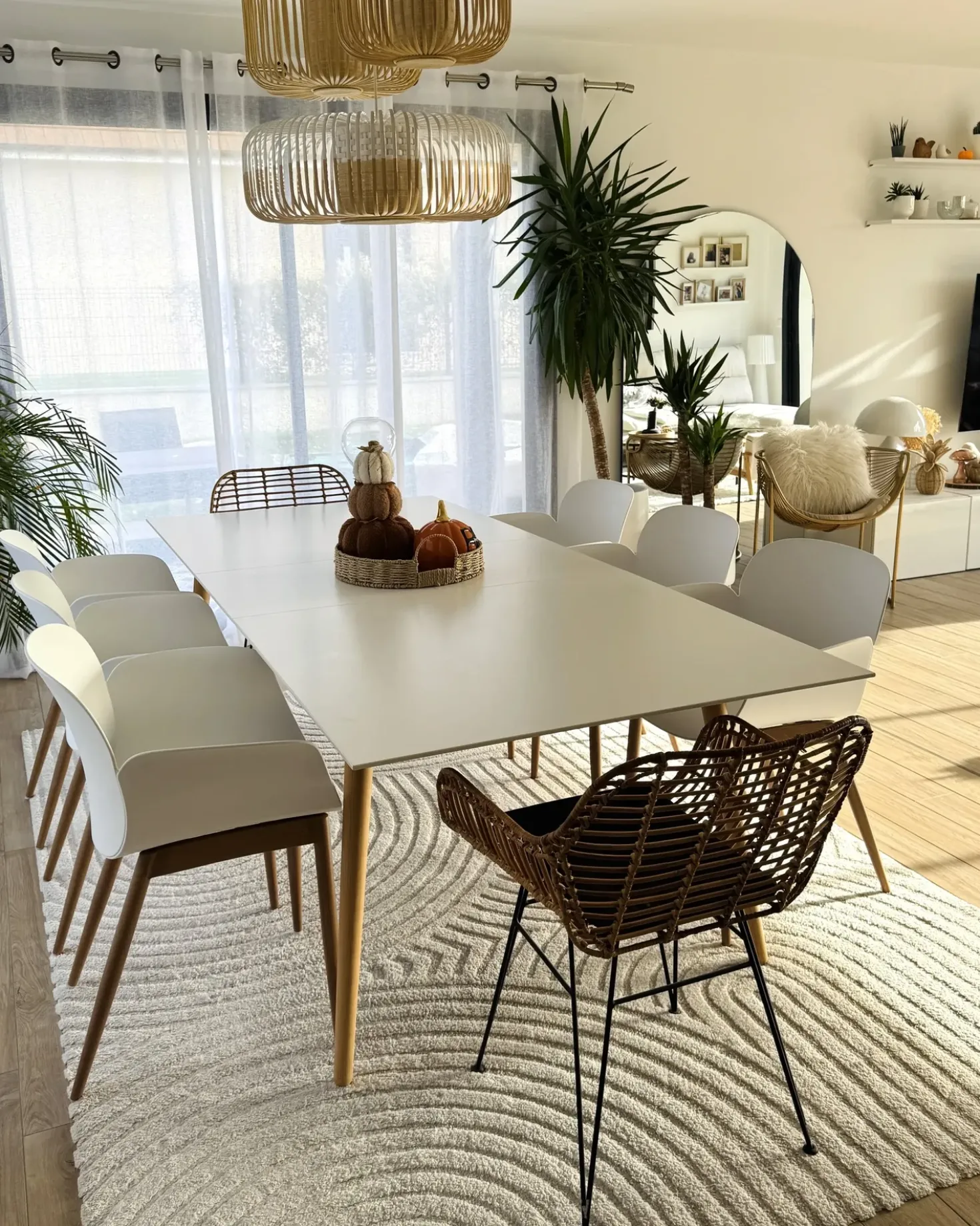 Set di 2 sedie da pranzo ABILENE Bianco